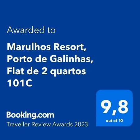 Marulhos Resort, Porto de Galinhas, Flat de 2 quartos Térreo 101C, Pé na areia, Beira Mar-3